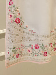 3 Piece - Pure Organza Embroidered Suit S111619