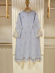 3 Piece - Pure Cotton Net Embroidered Suit S111357