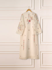 3 Piece- Pure Organza Embroidered Suit S111237