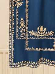 3 Piece - Pure Cotton Net Embroidered Suit S109386