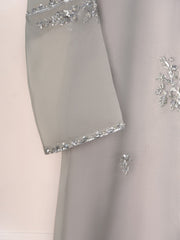 3 Piece - Pure Organza Embroidered Suit S110491