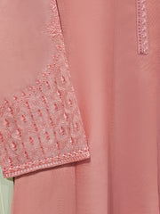 3 Piece - Pure Cotton Net Embroidered Suit S111441