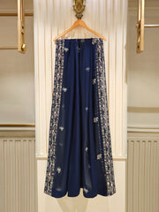 3 Piece - Pure Chiffon Embroidered Suit S111476