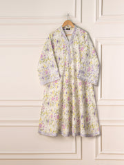 2 Piece - Embroidered Printed Khaddar Frock S110975