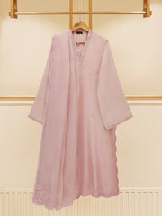 3 Piece - Pure Raw Silk Embroidered Suit S109416