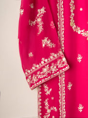 2 Piece - Pure Chiffon Embroidered Suit S110654
