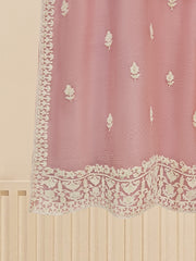 2 Piece - Pure Cotton Net Embroidered Suit S109405