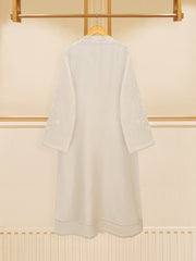 3 Piece - Pure Cotton Net Embroidered Suit S109374