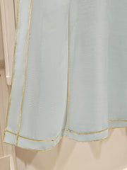 3 Piece - Pure Cotton Net Embroidered Suit S111467