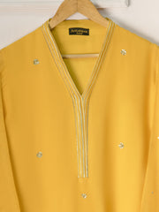 3 Piece- Pure Cotton Net Embroidered Suit S111215