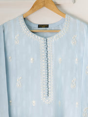 Embroidered Jacquard Frock S111174