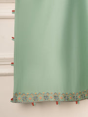 2 Piece- Pure Silk Net Embroidered Suit S110848