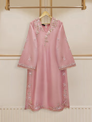2 Piece - Pure Embroidered Raw Silk Suit S110126