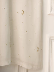 3 Piece - Pure Cotton Net Embroidered Suit S110680