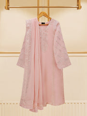 3 Piece - Embroidered Swiss Voile Suit S109494