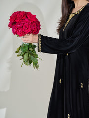 Embroidered Velvet Shirt S110365