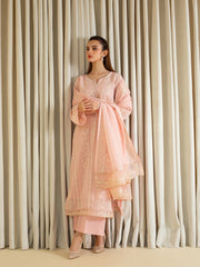 3 Piece - Embroidered Swiss Voile Suit S109785
