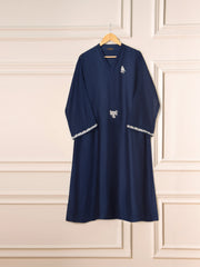 3 Piece - Pure Cotton Net Embroidered Suit S111535