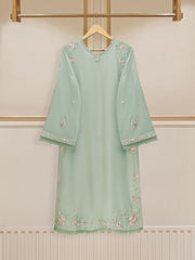 3 Piece - Pure Embroidered Raw Silk Suit S110142