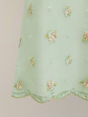 (Kids) 2 Piece - Pure Organza Suit FKD-008