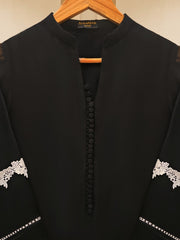 3 Piece - Pure Cotton Net Embroidered Suit S109615