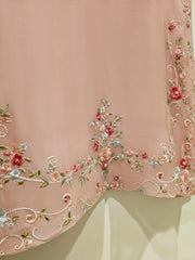 2 Piece - Pure Chiffon Embroidered Suit S111338