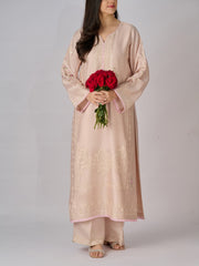 2 Piece- Pure Silk Net Embroidered Suit S110313