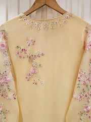 3 Piece - Pure Chiffon Embroidered Suit S111411