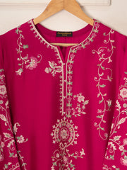 3 Piece- Pure Khaddi Silk Embroidered Suit S111559