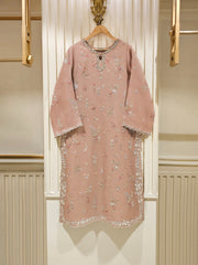 3 Piece - Pure Organza Embroidered Suit S111424
