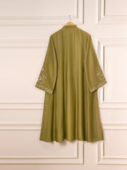 3 Piece - Pure Cotton Net Embroidered Suit S111588
