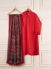 3 Piece - Embroidered Cambric Suit S110933