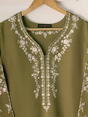 2 Piece- Pure Korean Silk Embroidered Suit S111006