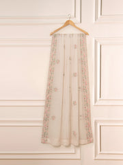 3 Piece - Pure Chiffon Embroidered Suit S111517