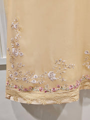 3 Piece - Pure Chiffon Embroidered Suit S111411