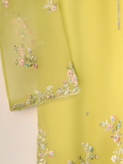 2 Piece - Pure Organza Embroidered Suit S111082