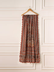 3 Piece- Pure Cotton Net Embroidered Suit S110884