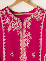 Pure Chiffon Embroidered ShirtS110941