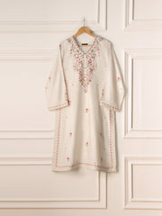 2 Piece- Pure Silk Net Embroidered Suit S110599