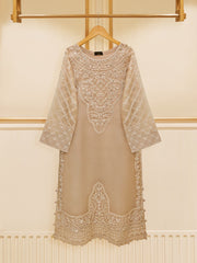 3 Piece - Pure Organza Embroidered Suit S109395