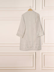 3 Piece - Pure Cotton Net Embroidered Suit S111250