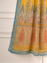 3 Piece- Pure Cotton Net Embroidered Suit S111215