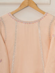 3 Piece - Pure Cotton Net Embroidered Suit S111304