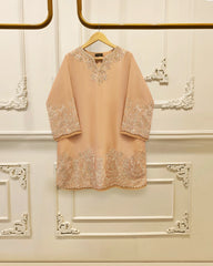 3 Piece- Pure Sheesha Silk Embroidered Suit S115375