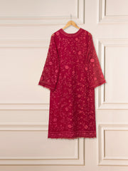 2 Piece - Pure Chiffon Embroidered Suit S111291
