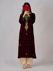 Embroidered Velvet Shirt S110330