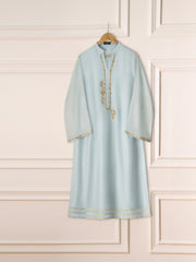 2 Piece - Pure Cotton Net Embroidered Suit S111252