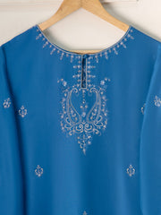 3 Piece - Pure Embroidered Raw Silk Suit S111170