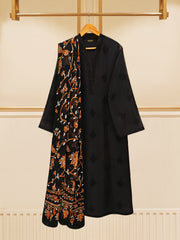 3 Piece - Pure Cotton Net Embroidered Suit S109570