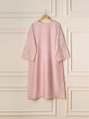 2 Piece- Pure Silk Net Embroidered Suit S110565